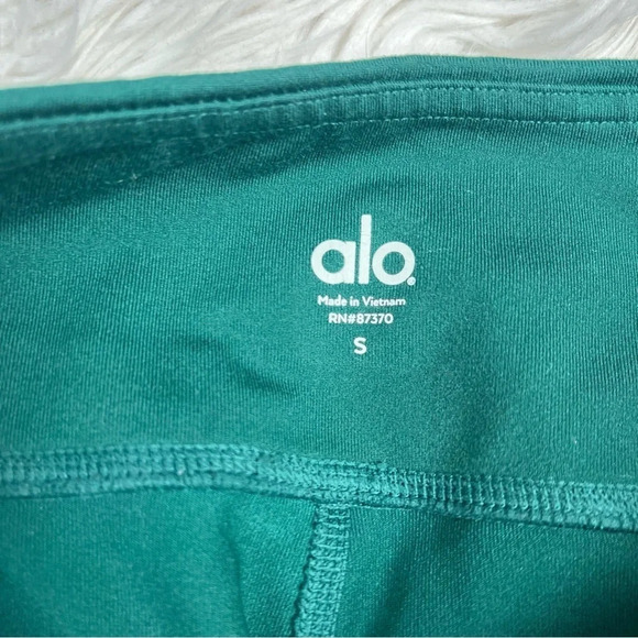 ALO Yoga Moto Legging Evermint Glossy Green Mesh Sheer Shiny Women’s Small - Picture 6 of 11